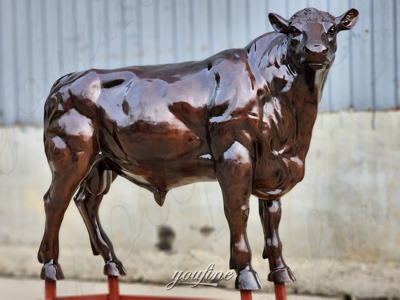 bronze Angus Bull Statue