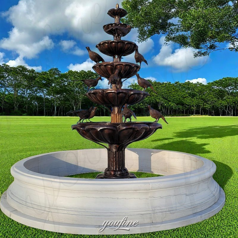 bronze bird bath fountain (3)