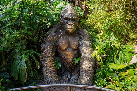 Large Bronze Gorilla Statue Art Zoo Outdoor Decor for Sale BOK1-416 -  YouFine Sculpture