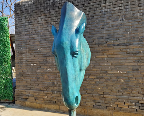 large horse head sculpture (2)