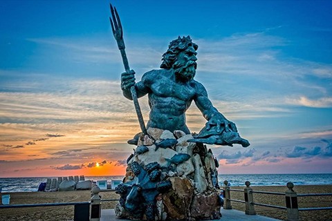 famous bronze poseidon statue