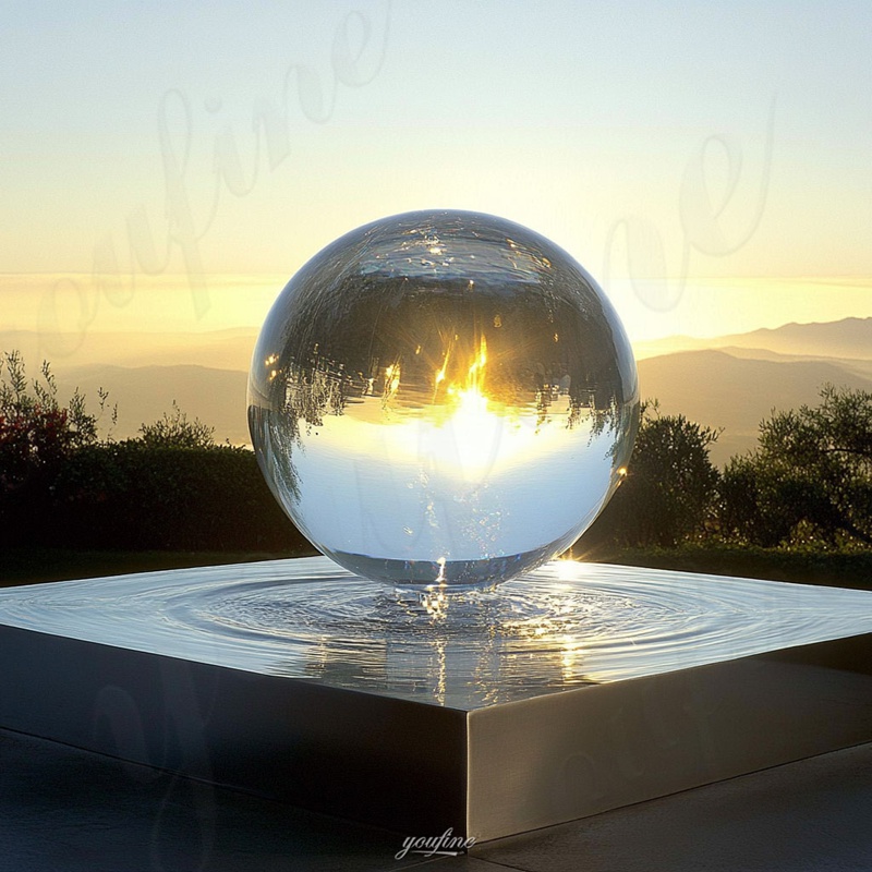 acrylic sphere fountain