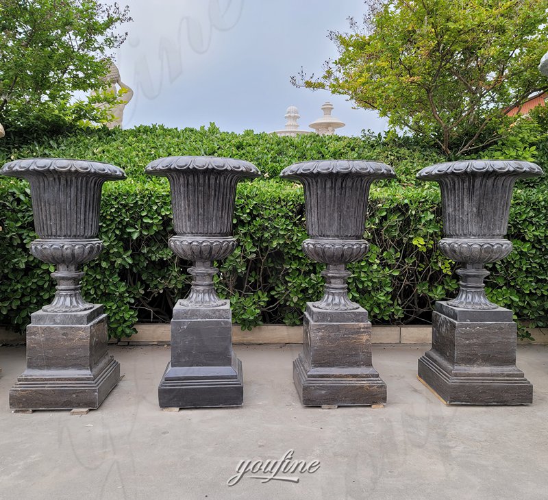 black marble planters