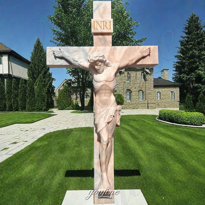 Jesus on cross sculpture (3)