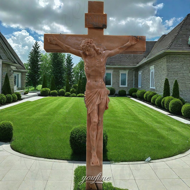 Jesus on cross sculpture (5)