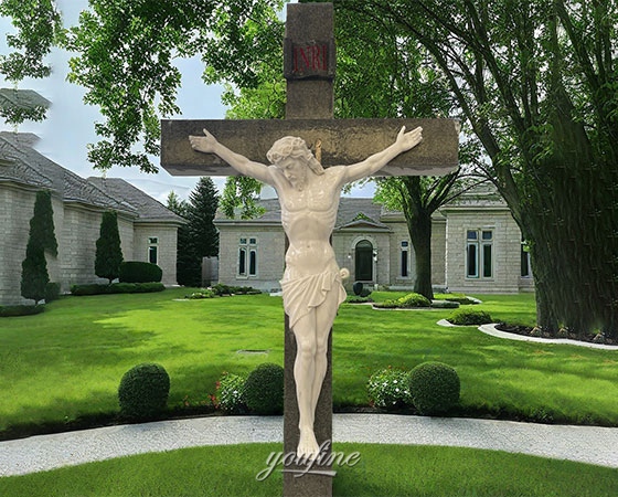 Jesus on cross sculpture (7)