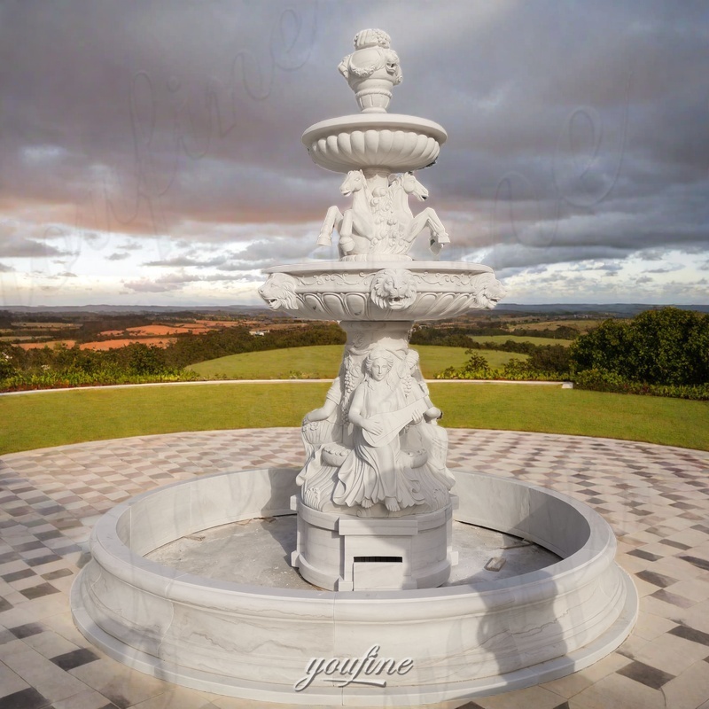 marble horse fountain for vila