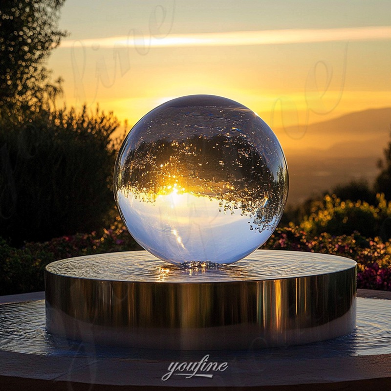 Modern Acrylic Sphere Water Fountain (7)