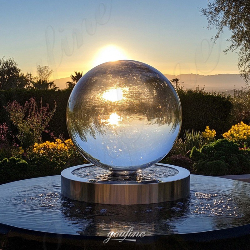 Modern Acrylic Sphere Water Fountain (8)