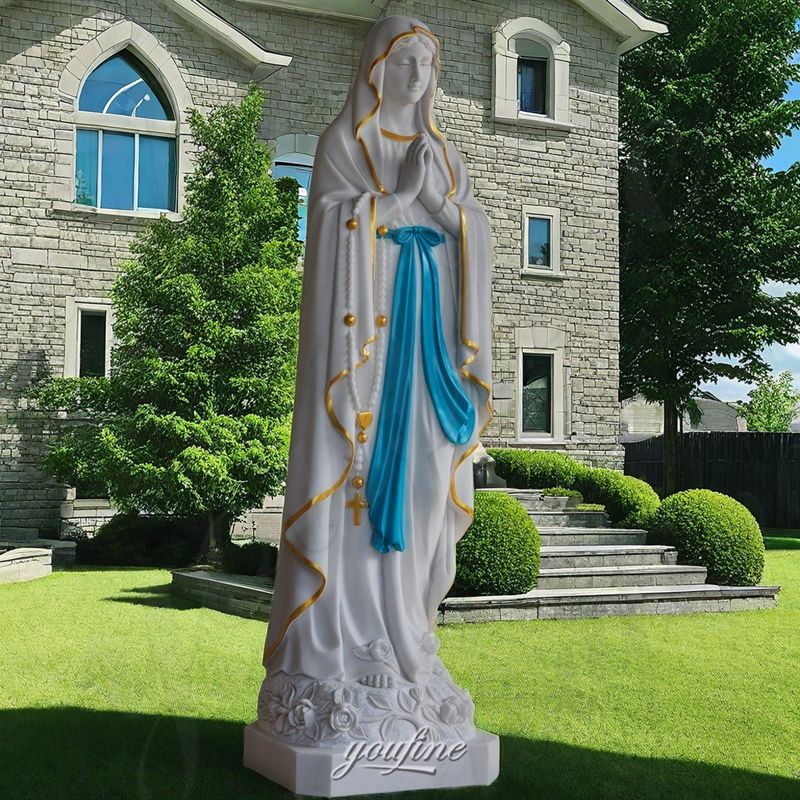 Our Lady of Lourdes garden statue (4)