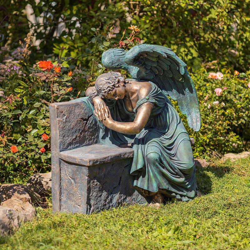 weeping angel outdoor statue