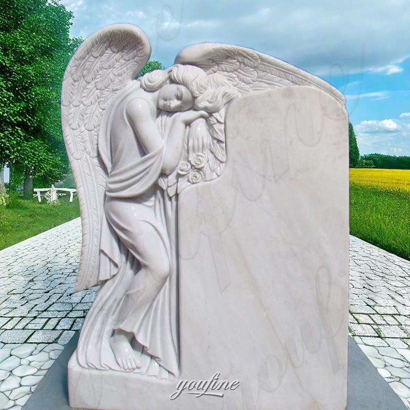 marble angel statues cemetery