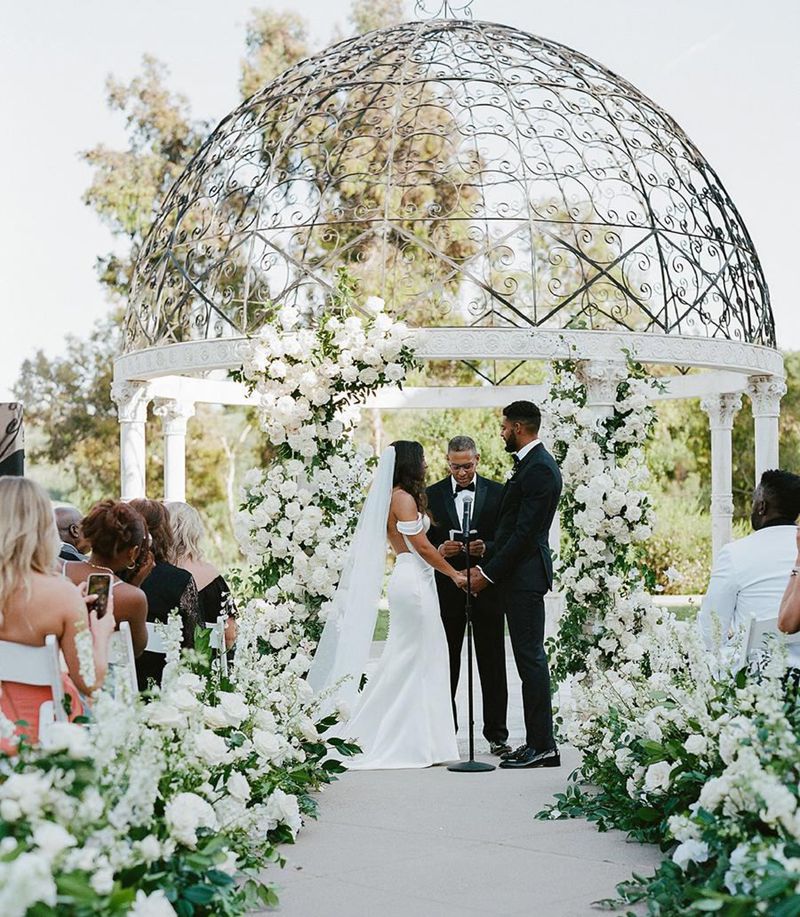 marble gazebo stone pillars