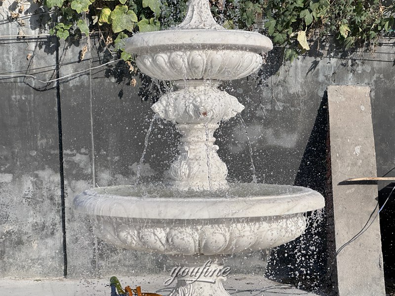 arble three tier outdoor fountain