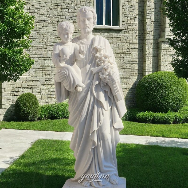 st Joseph statue with Jesus