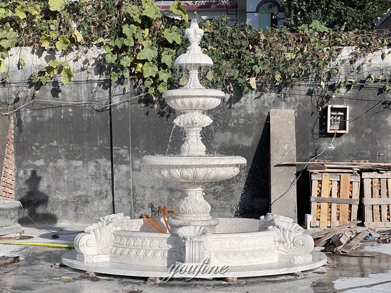 three tier outdoor fountain