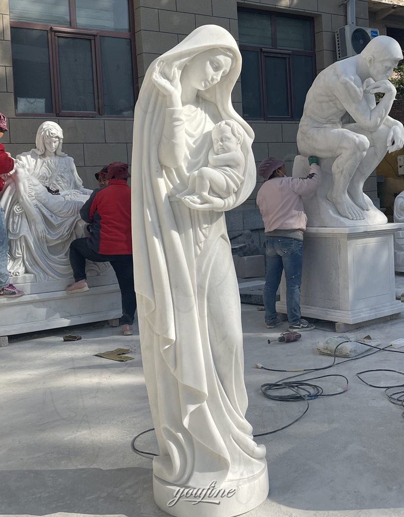 virgin mary and jesus sculpture (1)