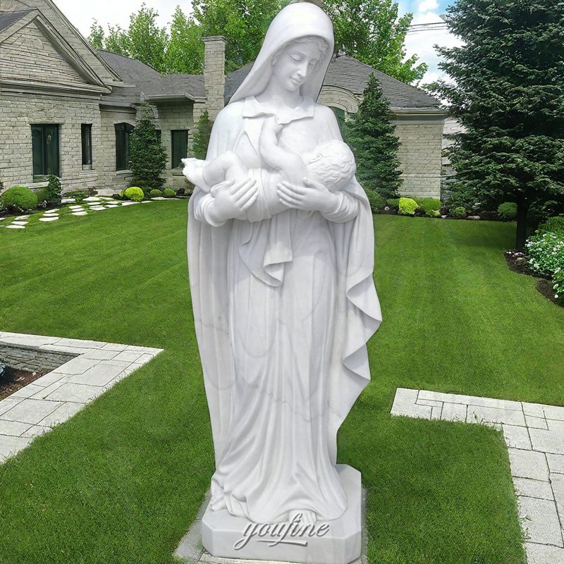 virgin mary and jesus sculpture (2)