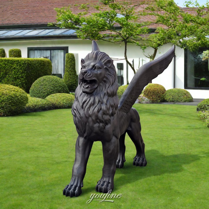 black lion statue outdoor(4)