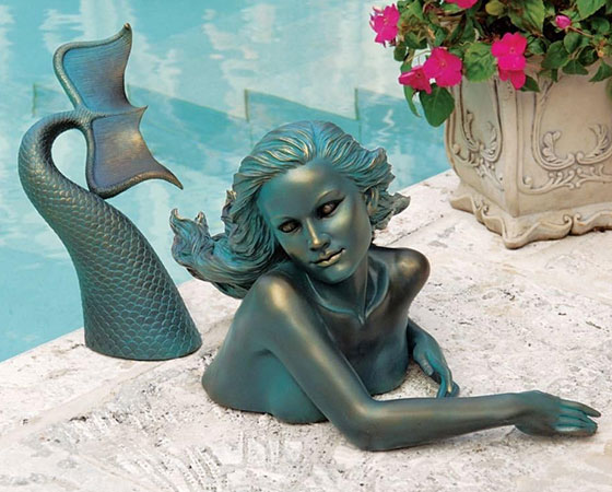 bronze-mermaid-yard-statue