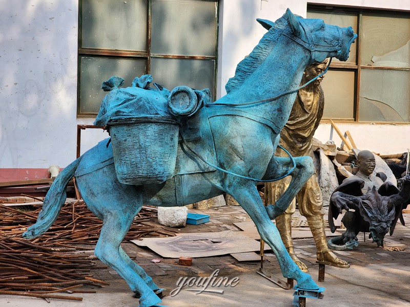 bronze western horse sculpture