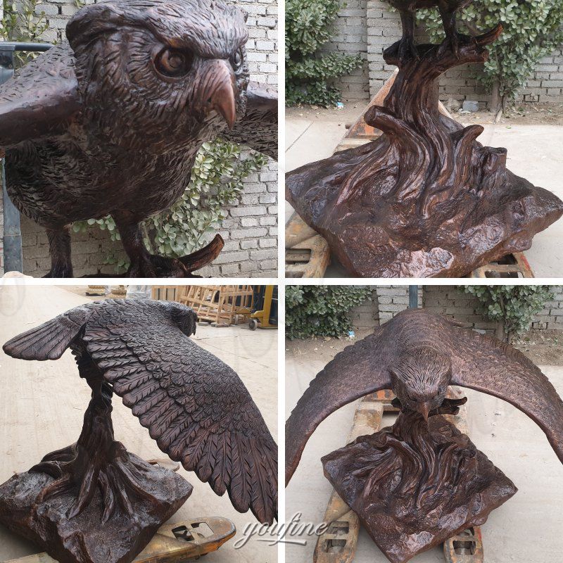 details of owl sculpture