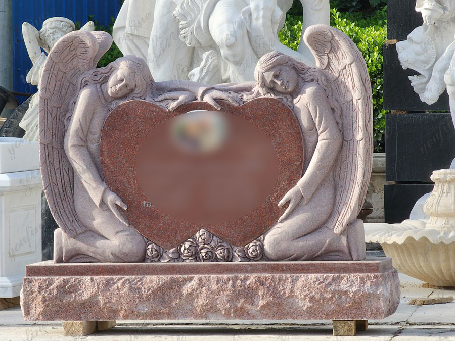 hand carved marble angel memorial (5)