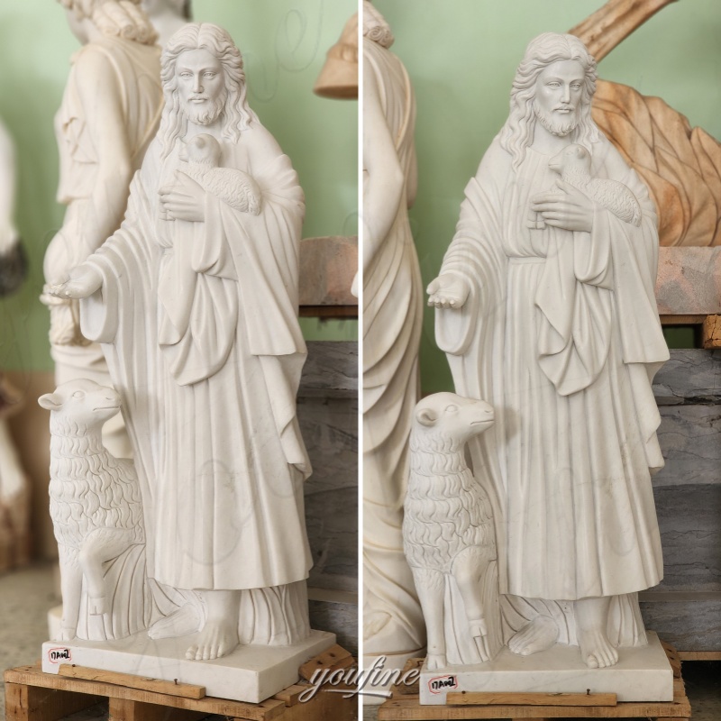 Jesus shepherd statue (1)