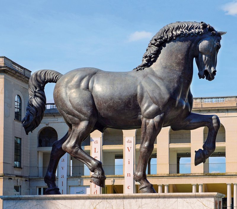 leonardo da vinci equestrian sculpture