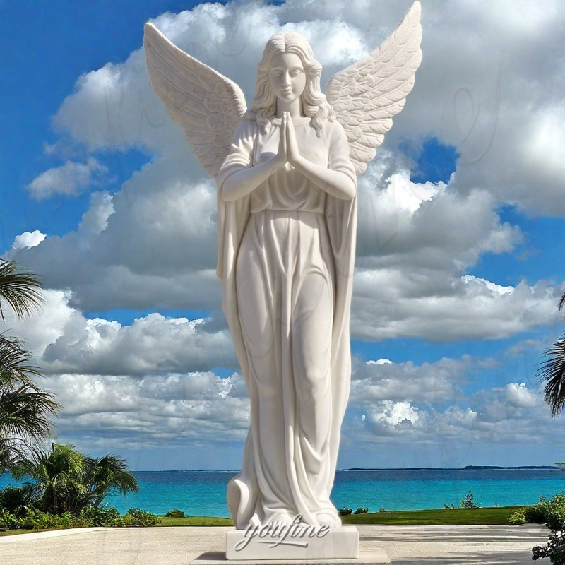 marble cemetery angel sculpture