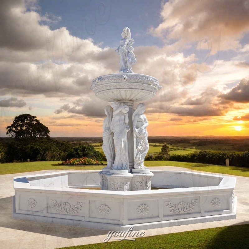 marble statue fountain