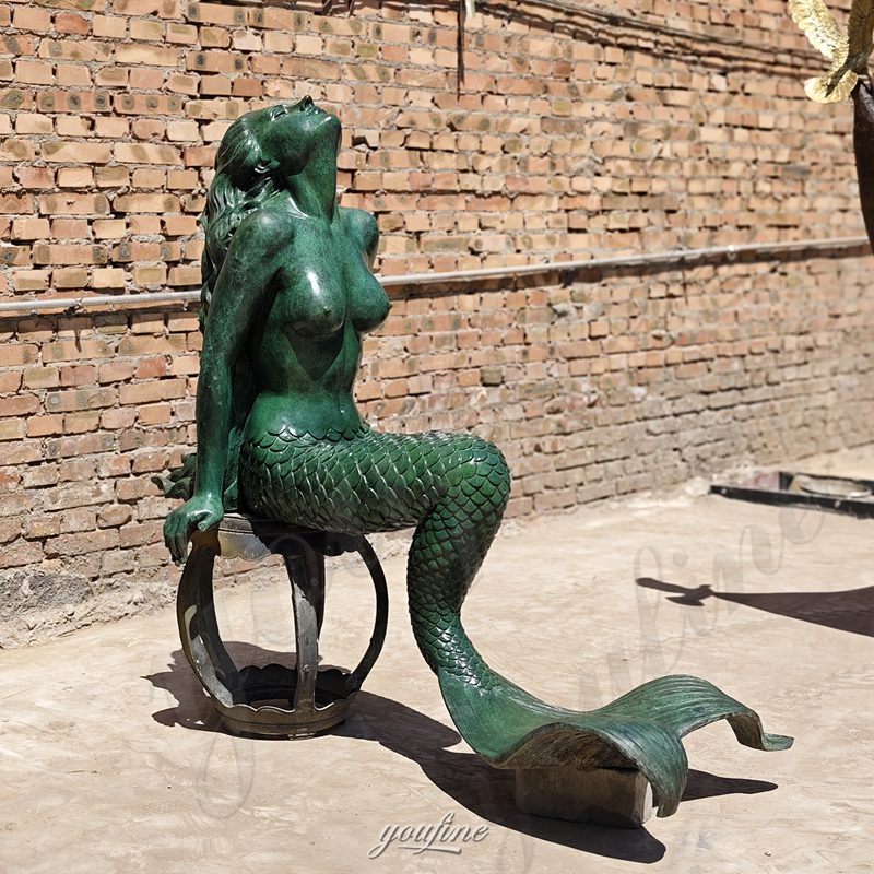 mermaid garden statue