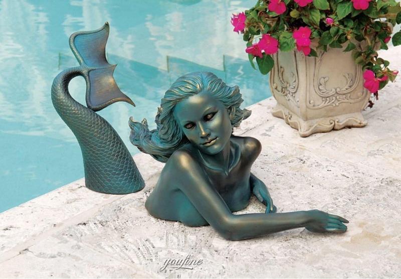 mermaid yard statue