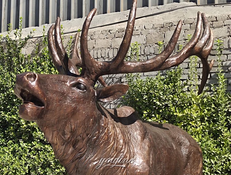 bronze deer statue life size (1)