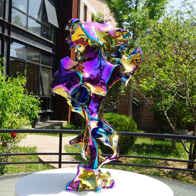 colorful stainless steel sculpture