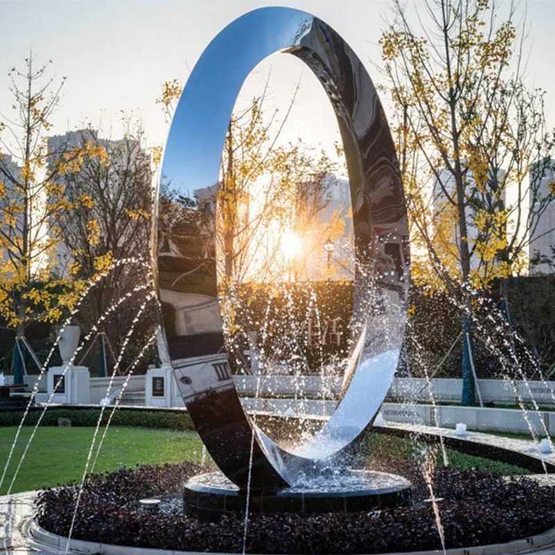 stainless steel circle fountain