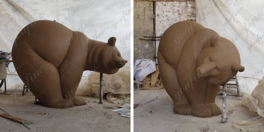 bronze polar bear statue for sale (1)