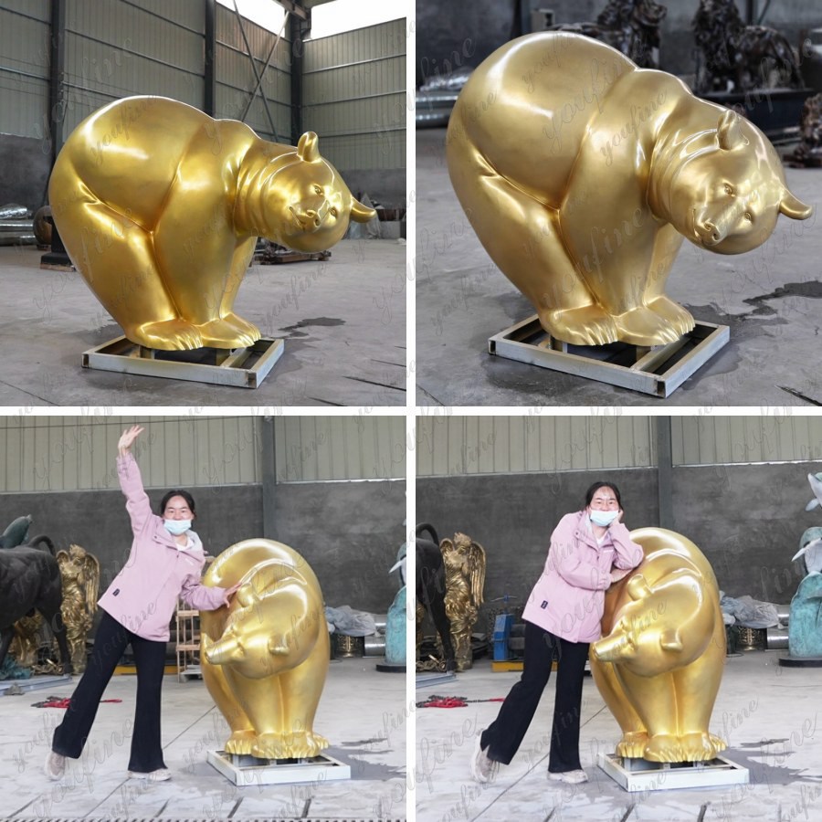 bronze polar bear statue for sale (2)