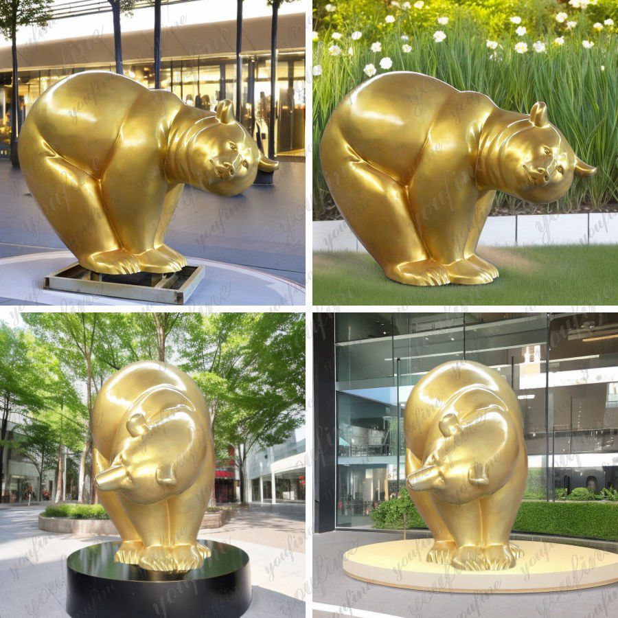 bronze polar bear statue for sale (3)