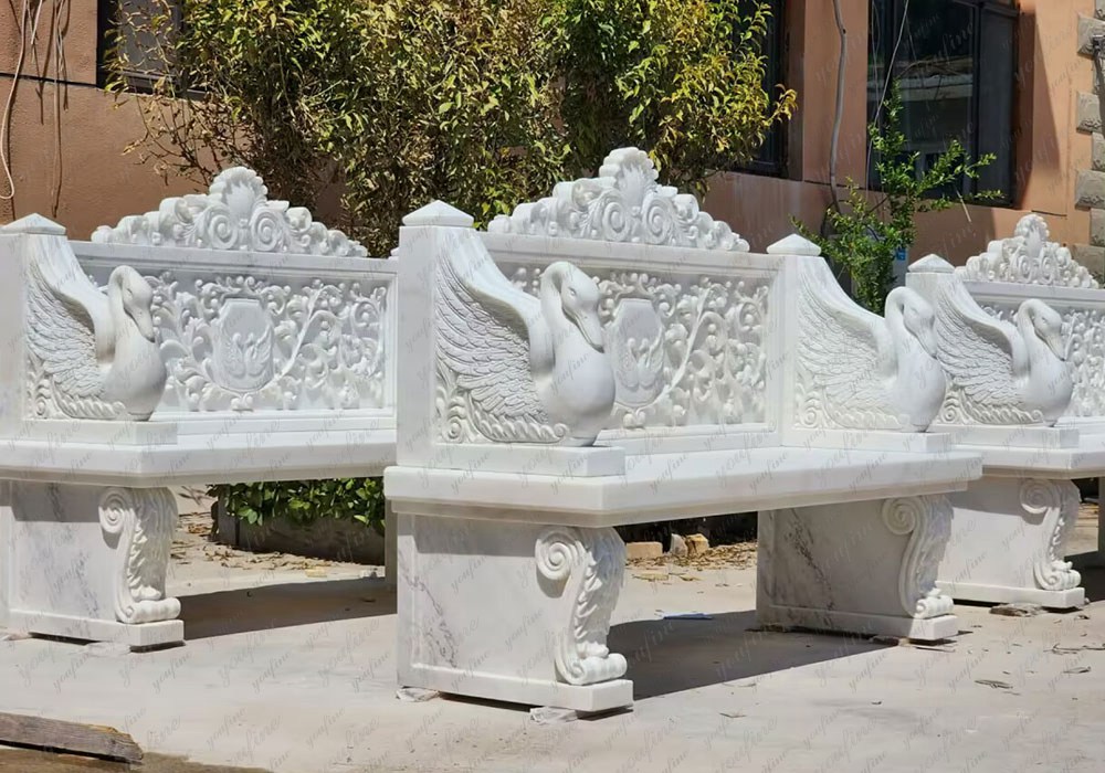 hand carved marble bench (8)