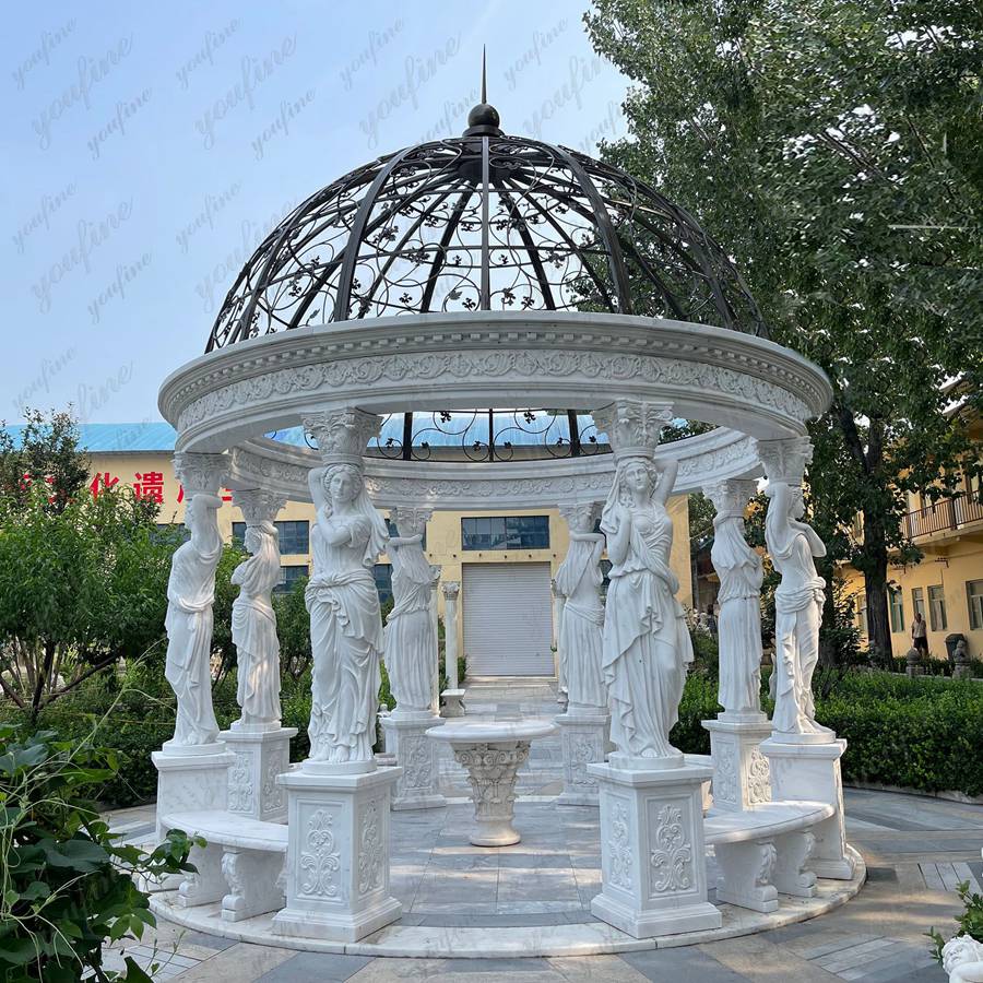 hand carved marble gazebo (1)