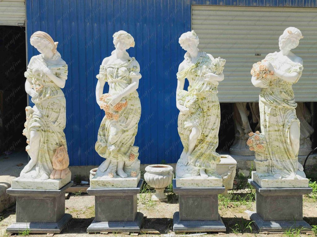 marble four seasons god statues for garden (2)