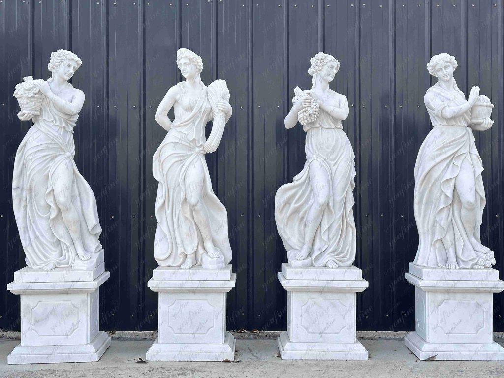 marble four seasons god statues for garden (5)