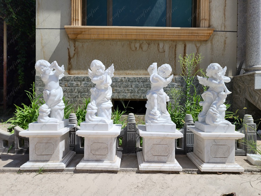 marble statues of cherubs (2)