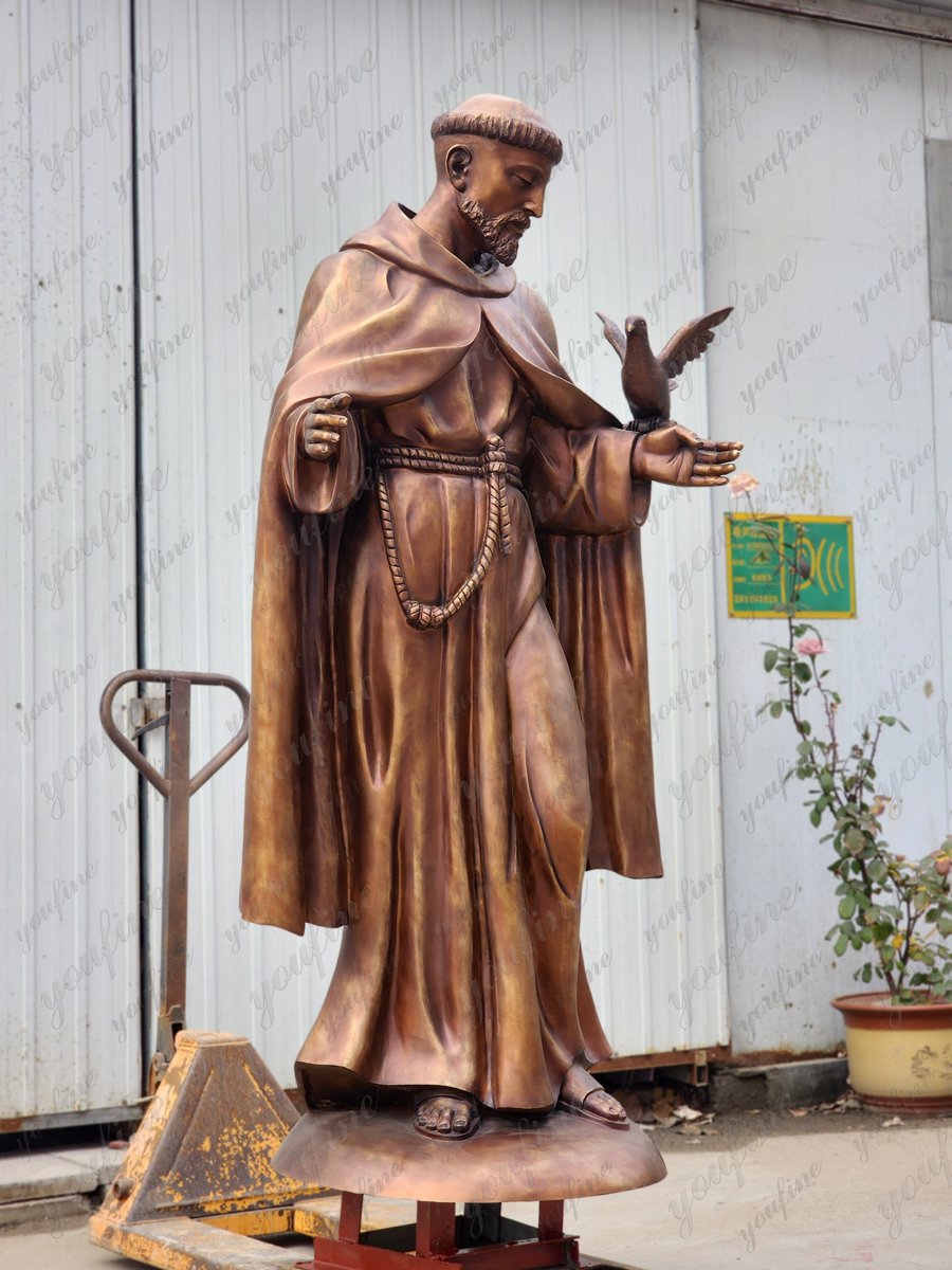 Saint Francis garden statue for sale (2)