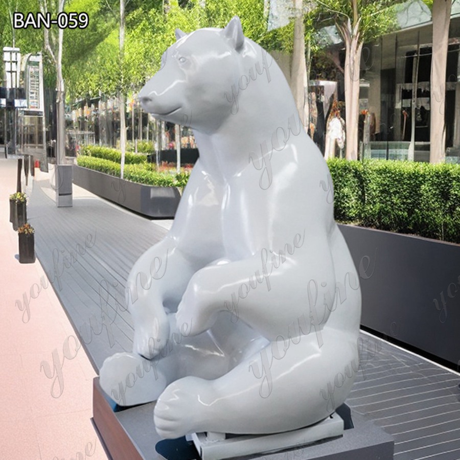 bronze polar bear statue for sale (1)