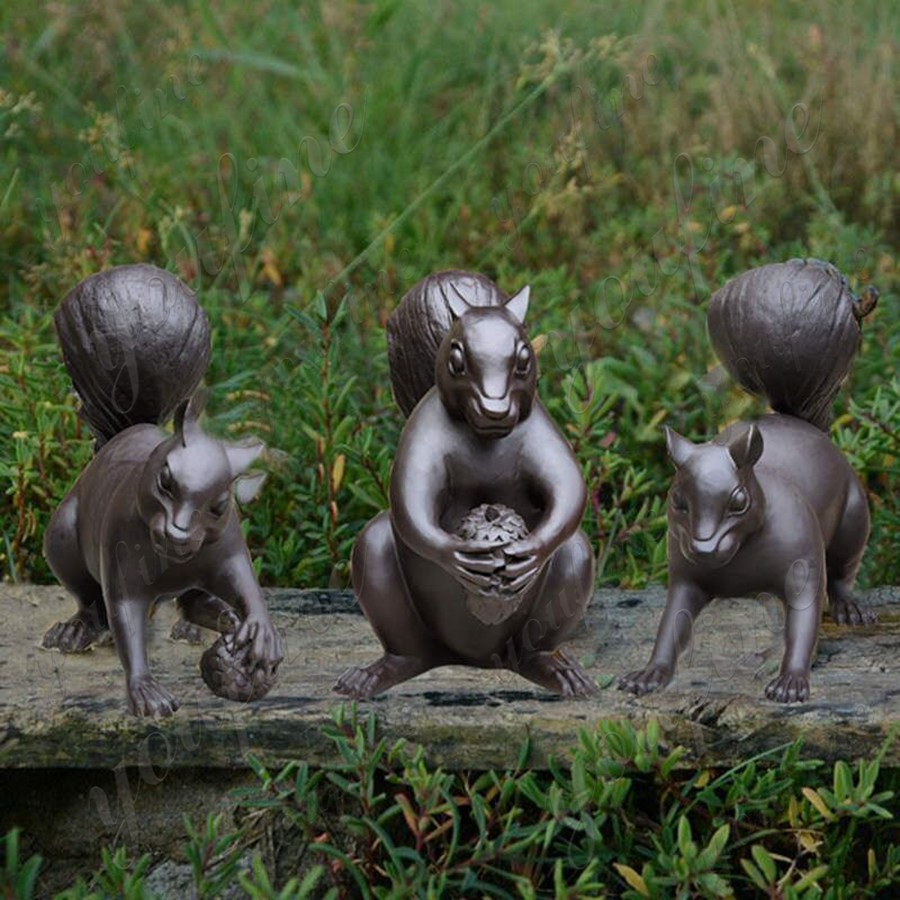 bronze squirrel statues for sale (1)