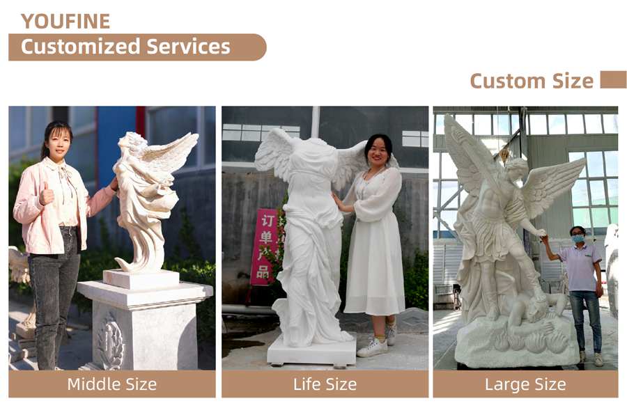 marble angel statue customized service (2)