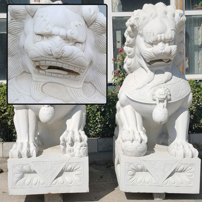 marble animal statue carving details (1)