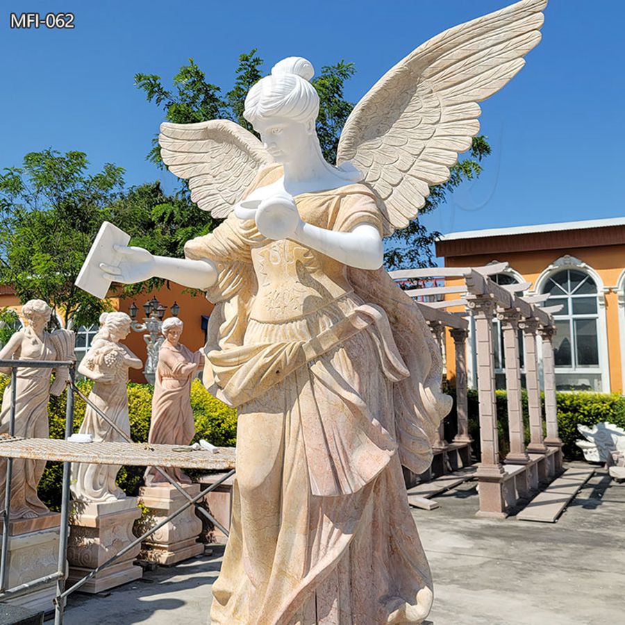 marble guardian angel outdoor statue for sale (1)